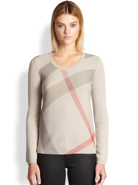 burberry brit cashmere blend sweater|Burberry cashmere sweater women's.